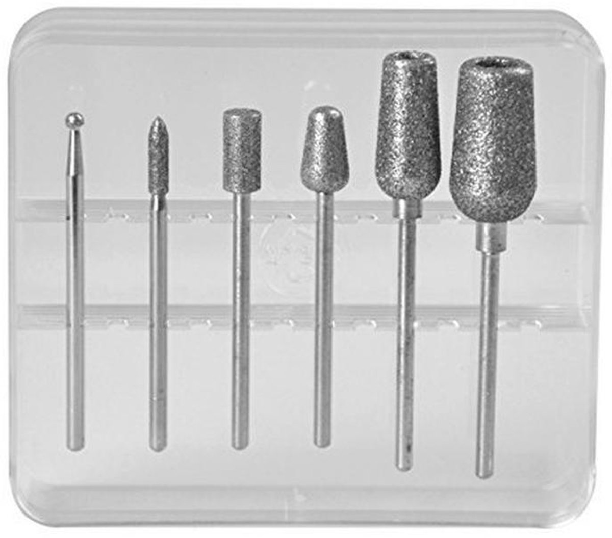 6-delige set diamantopzetstukken voor manicure en pedicure