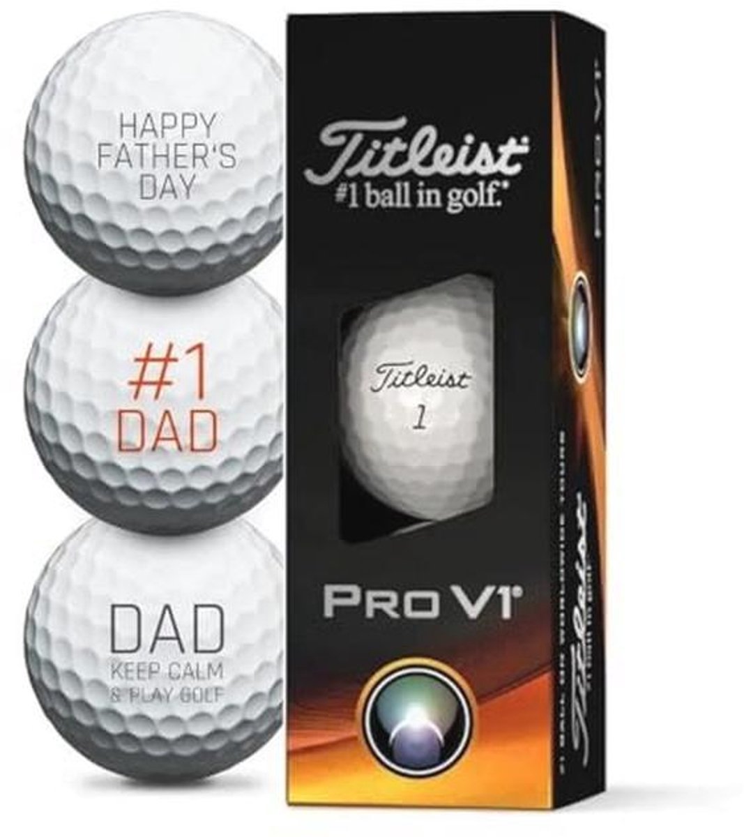 Vaderdag Edition Golfballen - Perfect Cadeau voor Golfliefhebbers, 3 Stuks
