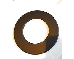 Rozet Kachelpijp Zwart 155mm voor 150mm Kachelbuizen