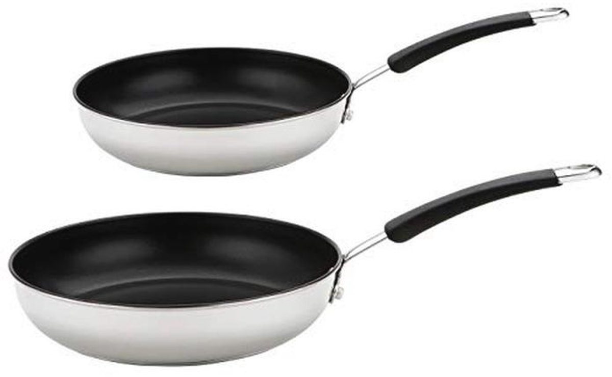 Inductie Koekenpan Set - 20/28 cm - RVS - Anti-Stick - 10 Jaar Garantie