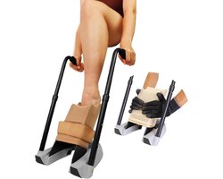 Hulpmiddel voor Aantrekken Steunkousen en Sokken | Inclusief Handschoenen | Verstelbaar