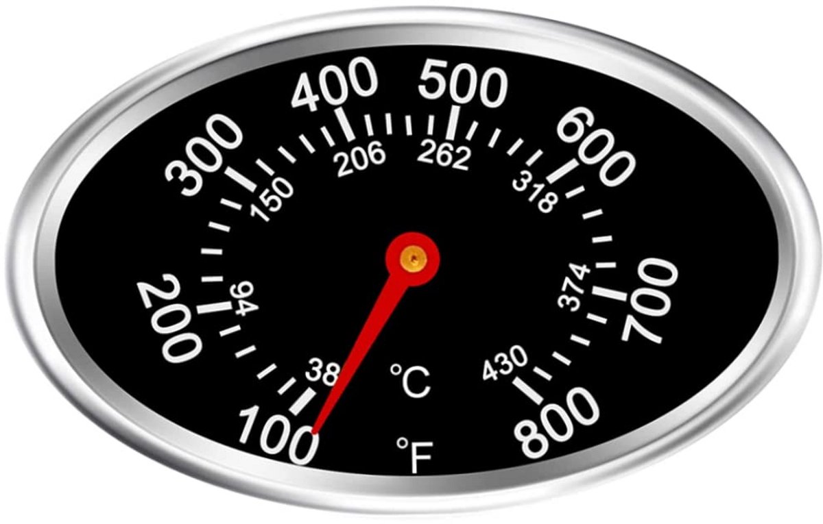 Universele BBQ Deksel Thermometer RVS Temperatuurmeter Vervanging