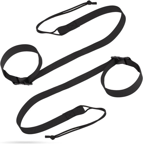 Foto: Ronte snowboardriemen set van 2 stuks voor het vastmaken van snowboardlaarzen verstelbaar en verborgen riemen ski accessoires voor heren dames kinderen en tieners zwart 