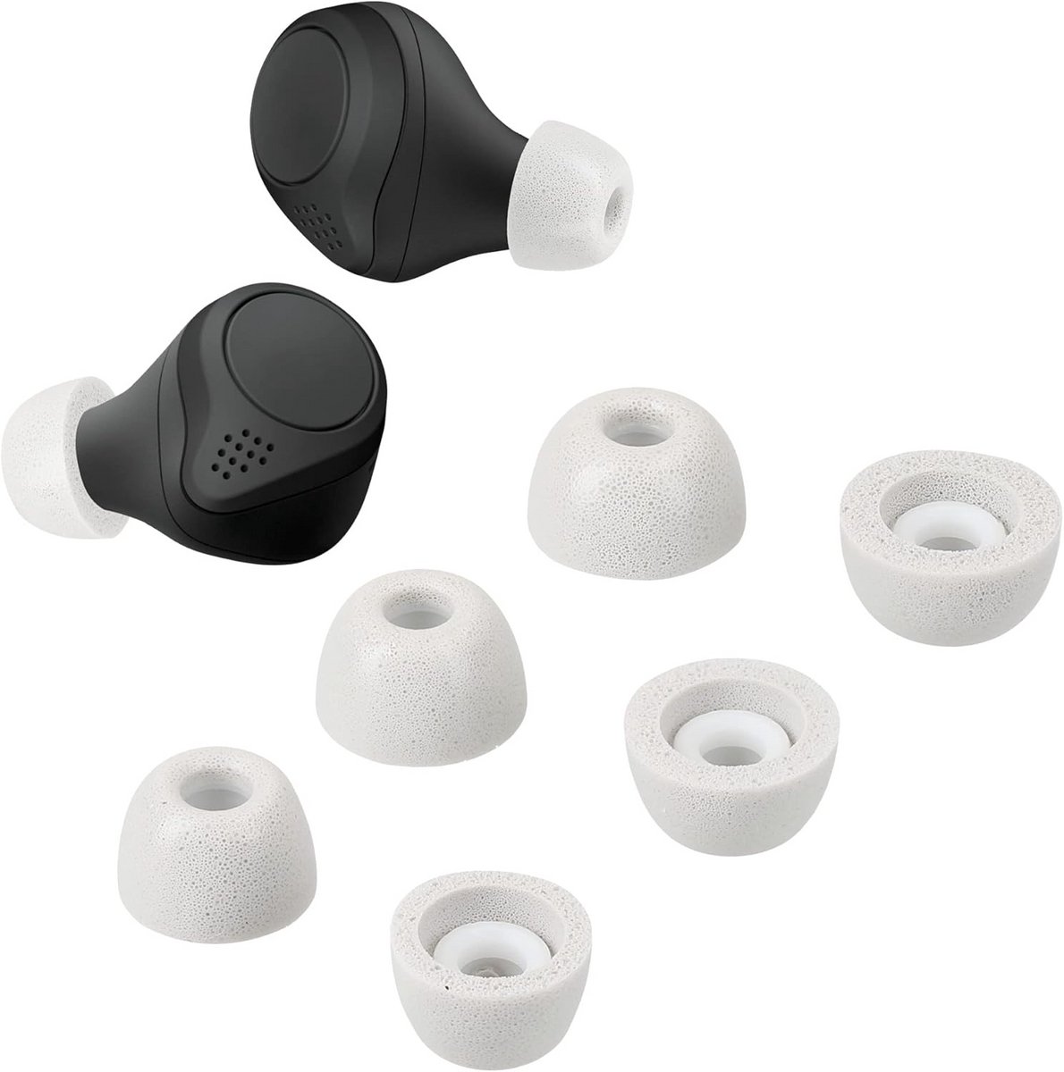 6x Oordopjes Kussen voor Jabra Elite 75t / 65t/Active - Comfortabele Memory Foam Tips