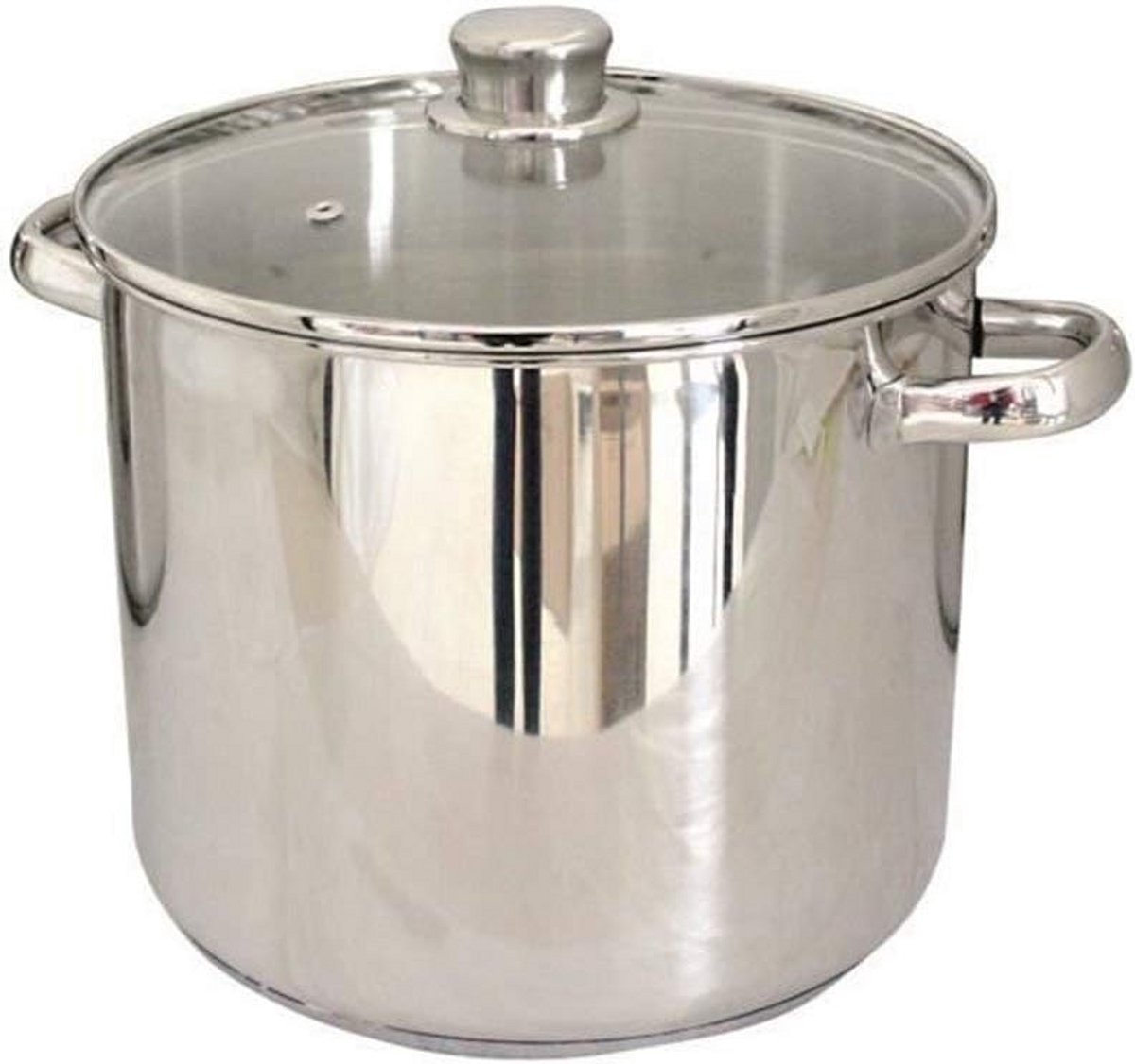 Grote RVS Kookpan 30 cm - 16 Liter - Geschikt voor Stoofpotten en Jam