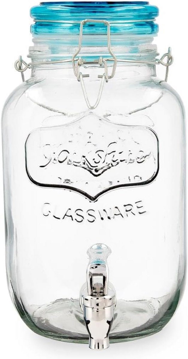 Stijlvolle Drankdispenser met Kraan - 4 Liter Inhoud - Kleurrijk
