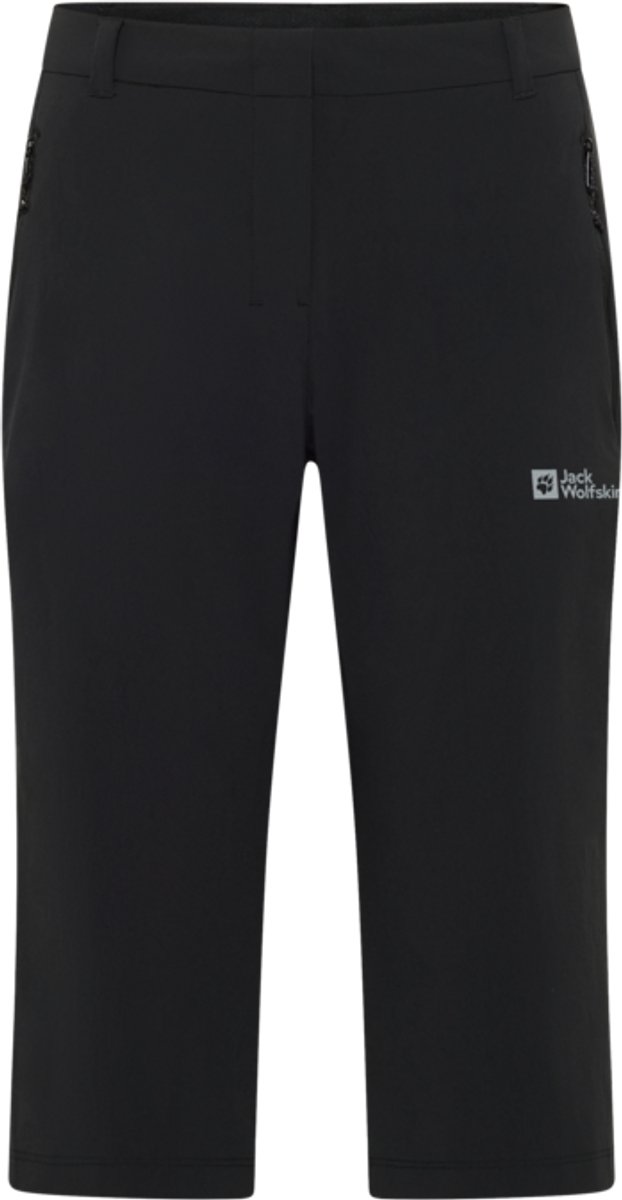 Jack Wolfskin Hikeout Trekkingbroek - Dames Capri - black