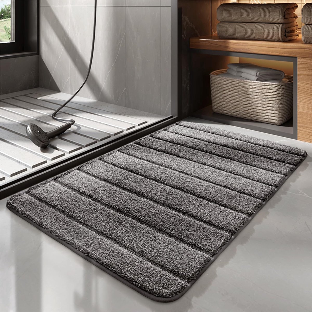 Stunq® Antislip Badkamermat met Zachte Microvezels en Waterabsorptie voor Comfort en Veiligheid