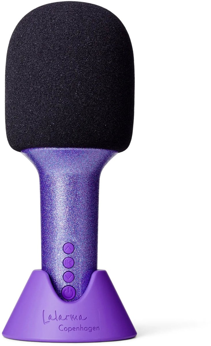 Lalarma Glitter Microfoon - 2-in-1 microfoon en luidspreker - Purple