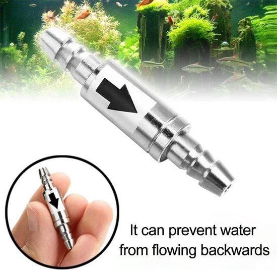 10 Pcs Plastic One Way Terugslagklep Wit Aquarium Anti Terugstromen Slang Terugslagklep met Lente voor Fish Tank Tubing Accessoires:(10mm white