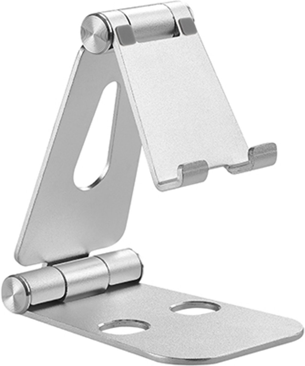 Wolff Mount Aluminium Opvouwbare Tablet- en Telefoonhouder | Geschikt voor Apple iPhone en Samsung | Super stevig en stabiel | Perfect voor vakantie | Kado TIP | Hoogwaardige kwaliteit | Opvouwbaar licht gewicht