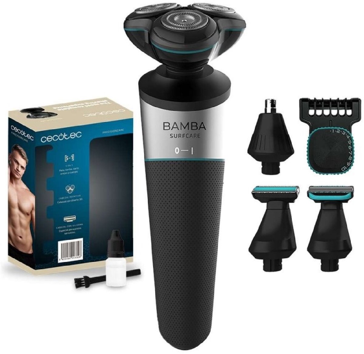 Cecotec PrecisionCare 5-in-1 Scheerapparaat Oplaadbaar IPX5 - Product - €43,99