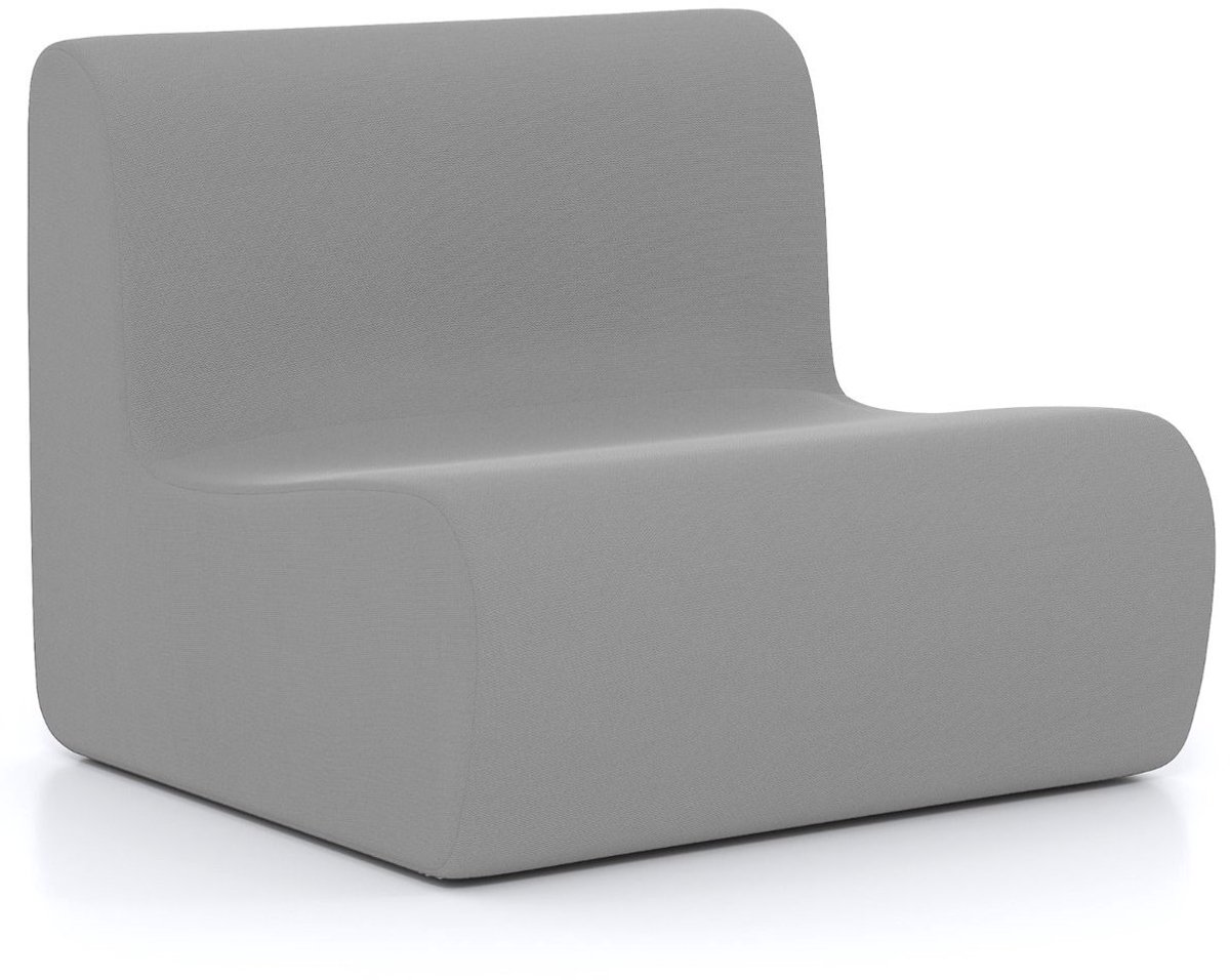 Fauteuil - Relaxzetel - Relaxstoel - Relaxfauteuil - Stoel - Met armleuning - Voor één Persoon - Grijs