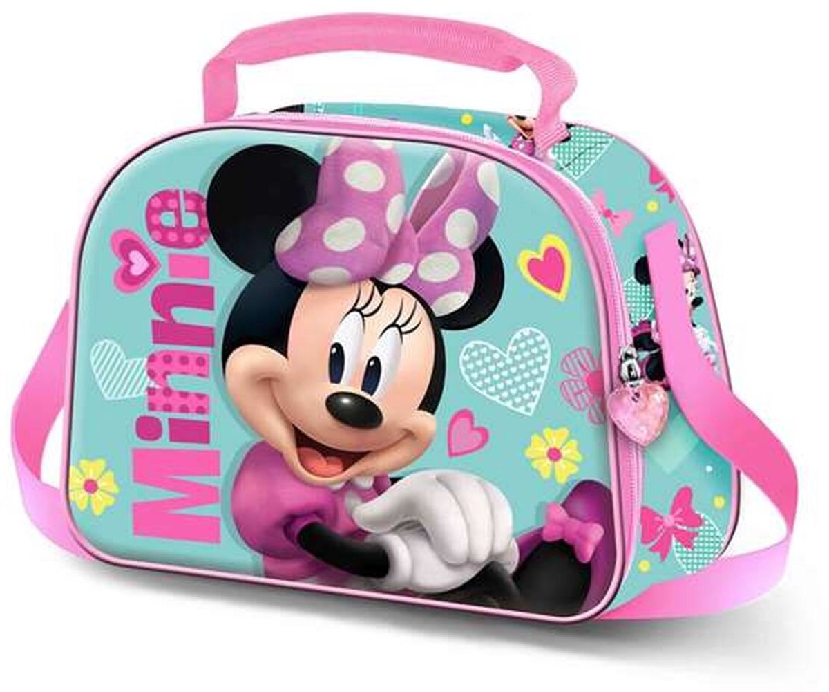 Karactermania - Disney - Miney Mouse - 3D Thermische Lunchtas met Trolley bevestiging - Snack - Pink