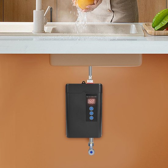 6500 W 220 V digitaal warm water bad directe doorstroomboiler, doucheset elektrische boiler met badkamer douche kit