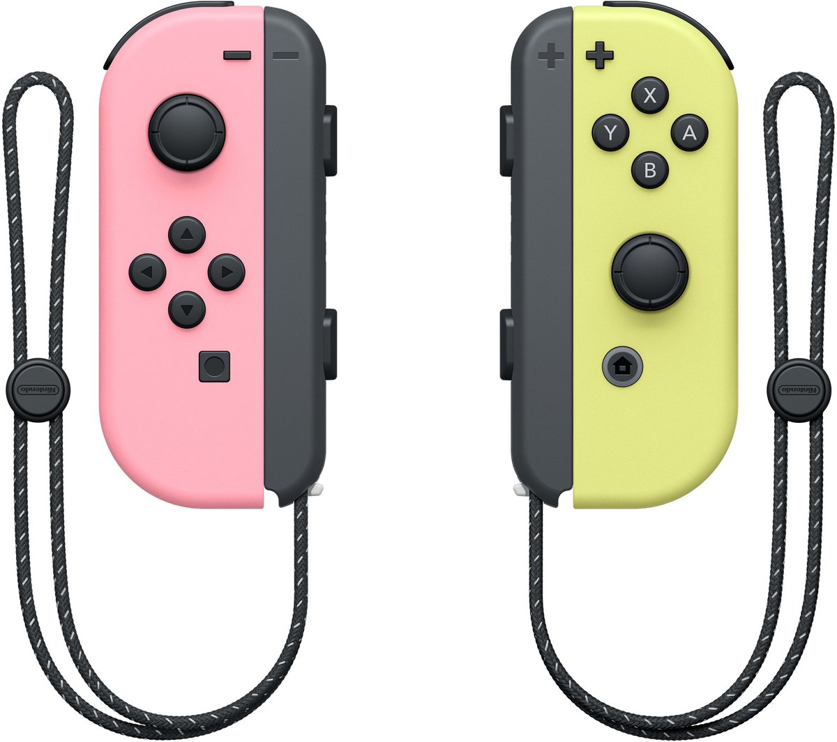 Bol.com Nintendo Switch Joy-Con Controller paar - Pastel Roze en Geel aanbieding