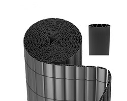 PVC Tuinscherm 1.8x3m - Balkonscherm inkijkbescherming - voor buiten tuin balkon - grijs