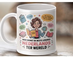 Mok Voor de Beste Nederlandse Leraar, Taal Leraar Mok, Cadeau voor Docent, Leraar Waardering, Nederland Leraar, Grappige Leraar Mok