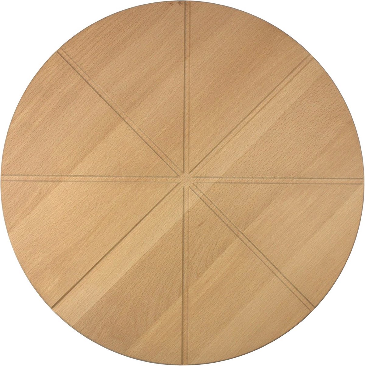 Houten Pizzaplaat met Groeven - Snij- en Serveerschijf van 35 cm