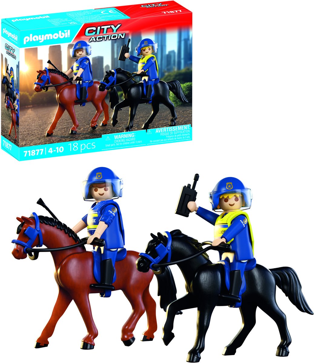 PLAYMOBIL Action Heroes: Politie te paard - 71877 — afbeelding 7