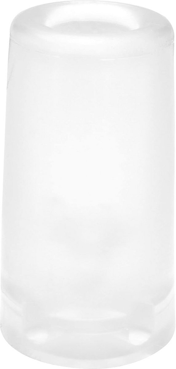 Deurstopper VULKAANO BIG - 40 mm Diameter, Hoogwaardige Rubber, Transparant, Voor Vloer en Wand
