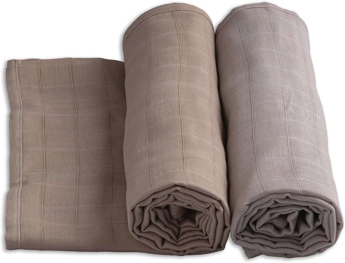 Set van 2 Baby Mousseline Handdoeken 120 x 120 cm - Zacht en Multifunctioneel