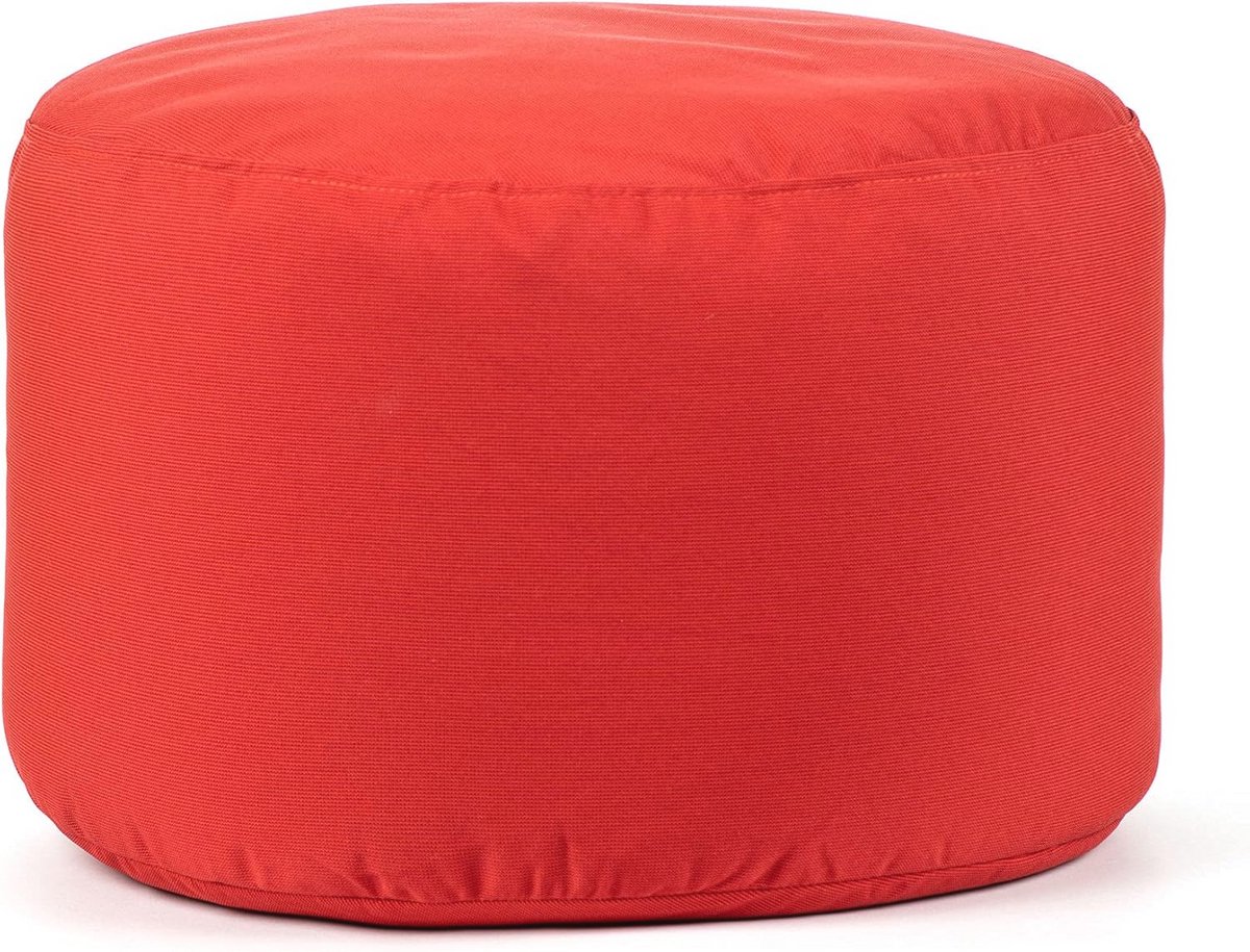 Fade Resistant Soleil Bean Bag Ottoman - Rood, Groot