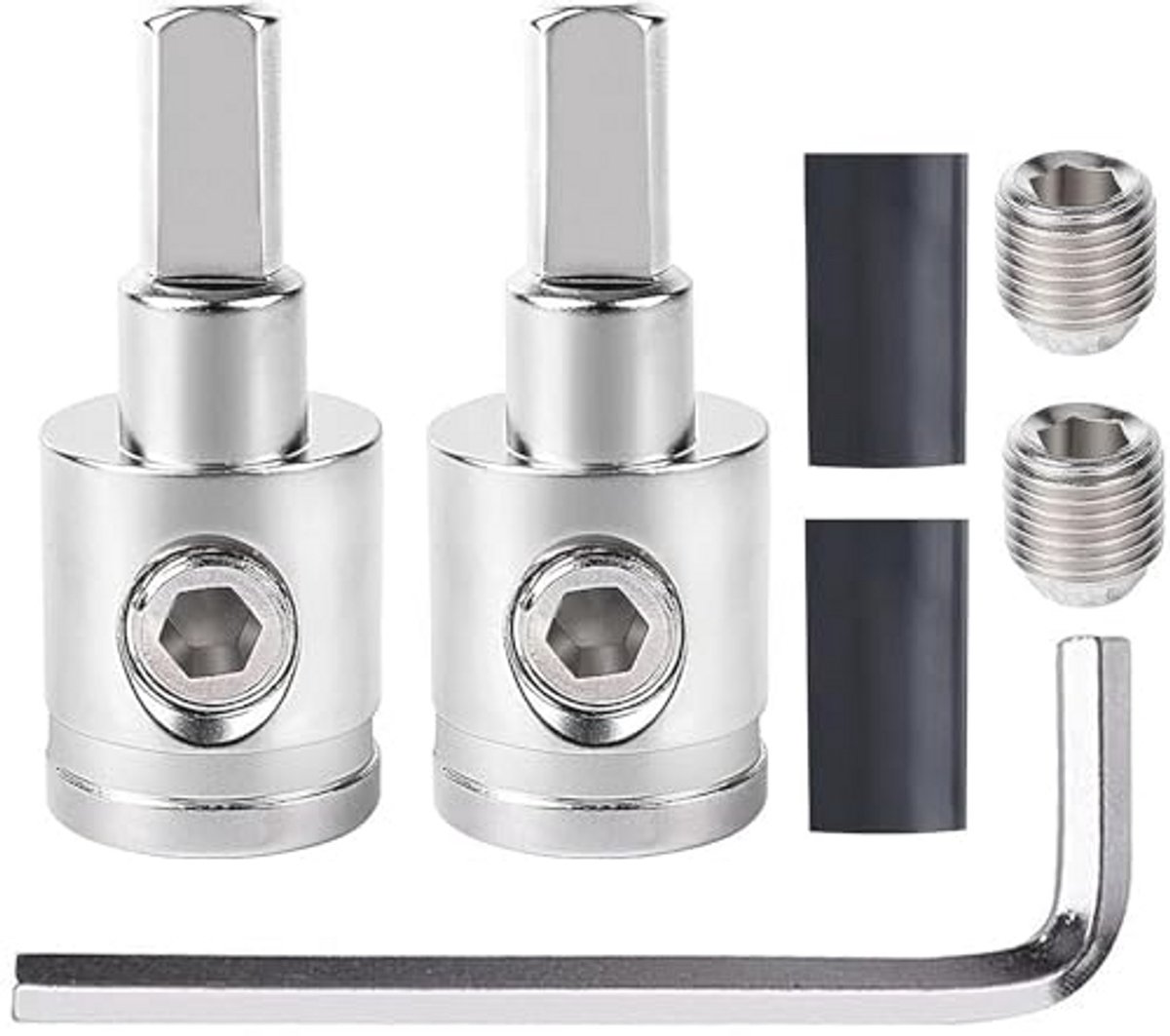 Draad verloopstuk 1/0 meter tot 4 meter - 2 stuks car audio power/ground amp input reducer adapter