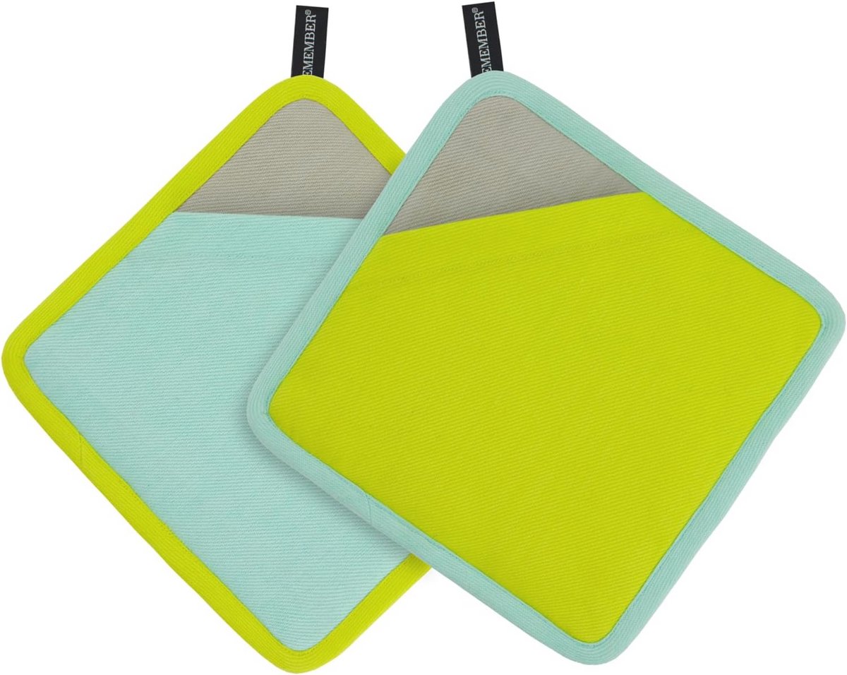 Set met 2 pannenlappen - 100% katoen
