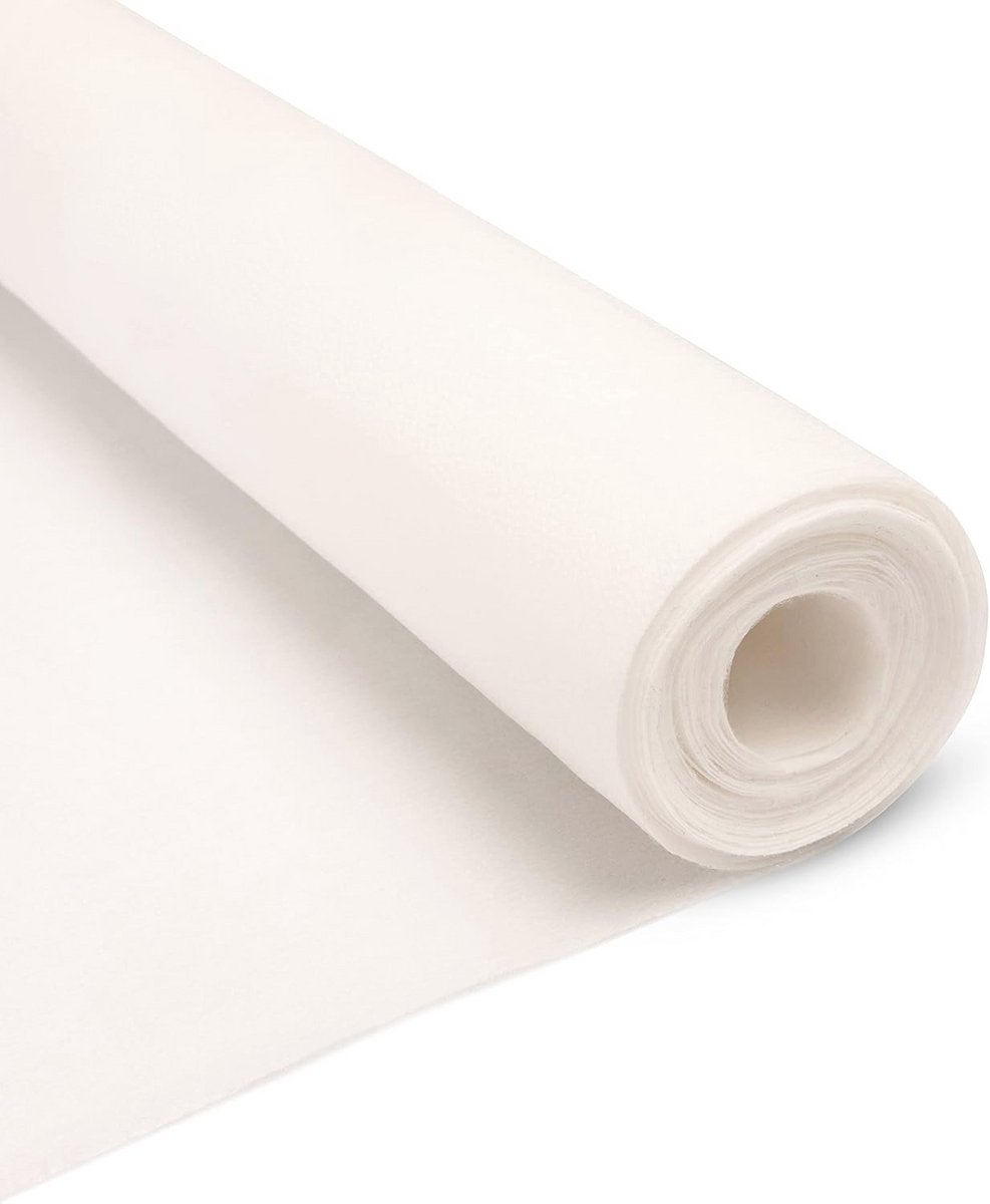 Opstrijkbare Tussenliggende Stof voor Kleding en Quilten - Middelzwaar, Wit, 75cm x 3m
