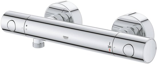 GROHE Precision Get Thermostatische Douchekraan - 15 cm - Waterbesparend - Inclusief koppelingen - Chroom