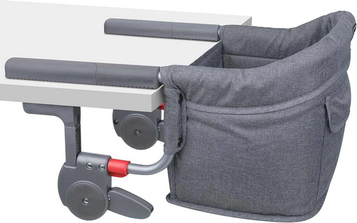 Draagbare Clip-On Kinderstoel voor Baby's en Peuters - Opvouwbare Tafelstoel met Opbergtas