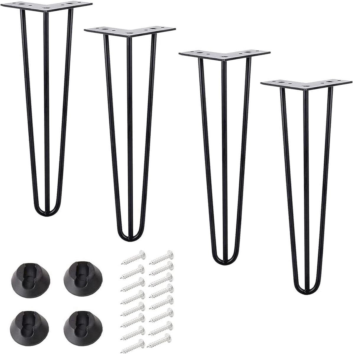 Set van 4 Hoge Kwaliteit Haarspeld Meubelpoten - 60 cm Metalen Tafelpoten voor Modern Meubilair