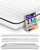 Matelas - 140x200 - 7 zones - mousse froide - coutil premium plus - 15 cm - Moyen