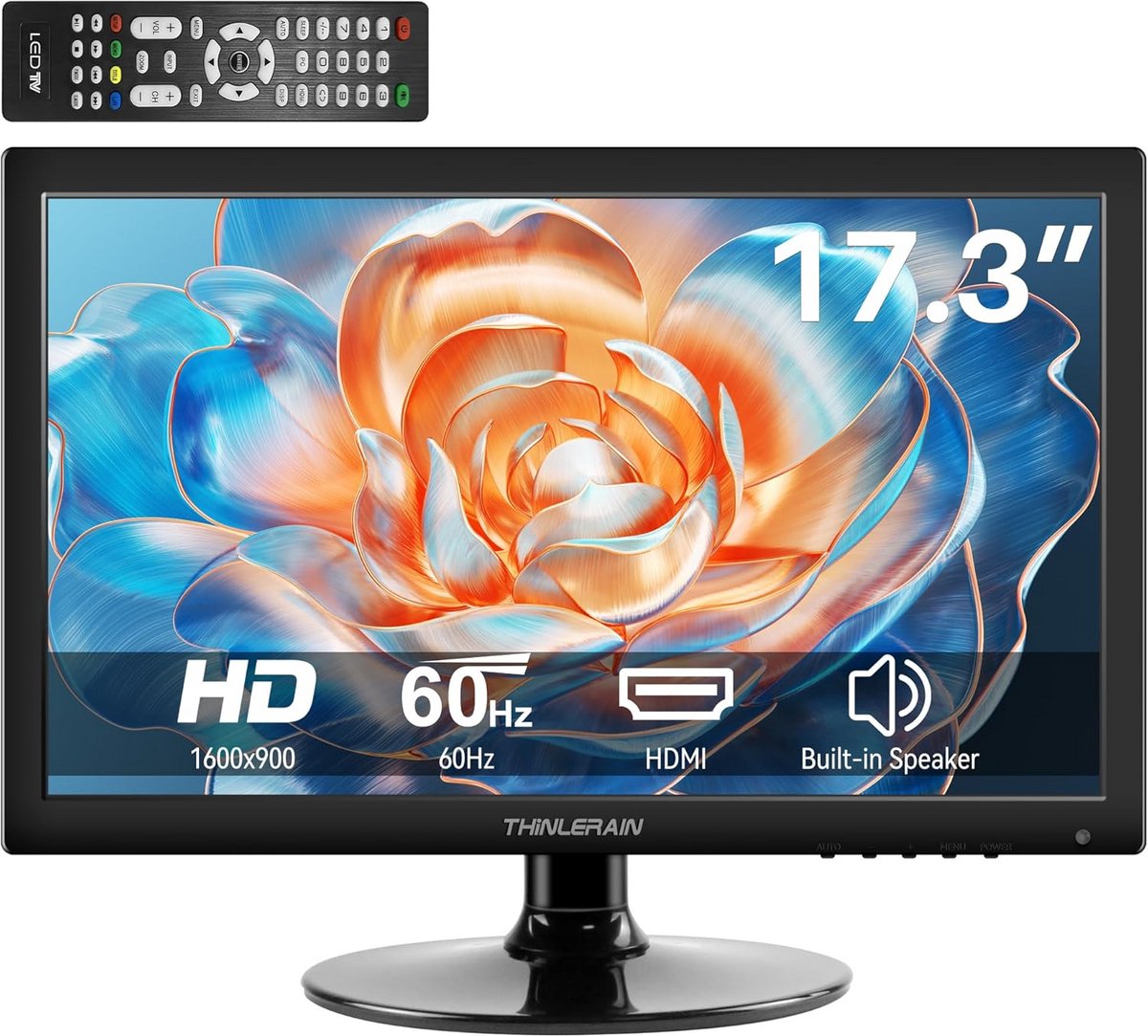 17 Inch PC Monitor met HDMI, VGA en USB - HD Beeldscherm met Ingebouwde Speaker