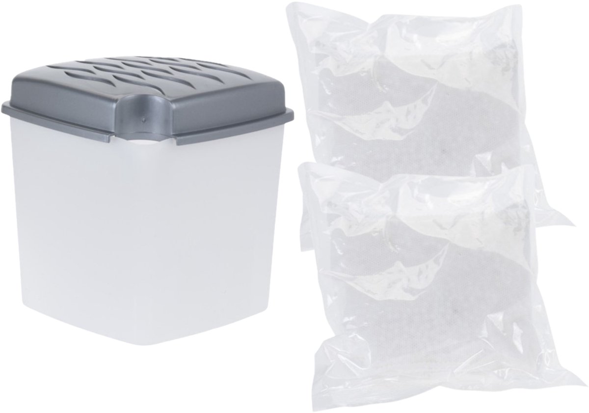 Ultra Clean Vochtopnemer - 1 Liter - met 2x vulling 350 gram - vochtvanger - Voorkomt geurtjes en schimmels