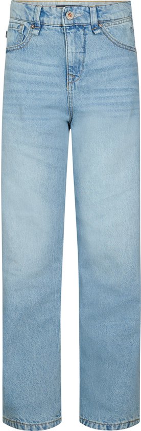 Petrol Industries Jean Garçons - Jean Coupe Ample à Jambes Droites - 5 Poches - 100% Coton - Pantalon Denim - Bleu - Taille 104