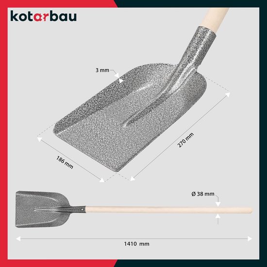 Robuuste kabelgravenschep 270 x 183 mm - Tuinschep voor Bulkgoederen van Toolstation — afbeelding 4
