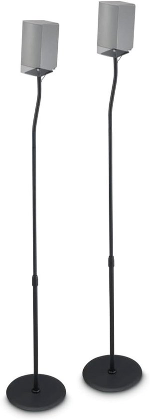 My Wall 2 In Hoogte Verstelbare Luidsprekerstandaards – HS49L, Set Voor Sonos Era 100 & Era 300, Zwart Of Wit, Met Kabelmanagement