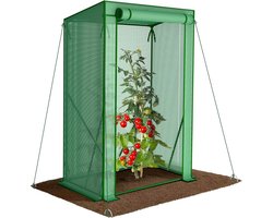 Kleine Plantenkas met Hellend Dak en Roldeur - Compacte Kweekkas voor Tuin en Balkon