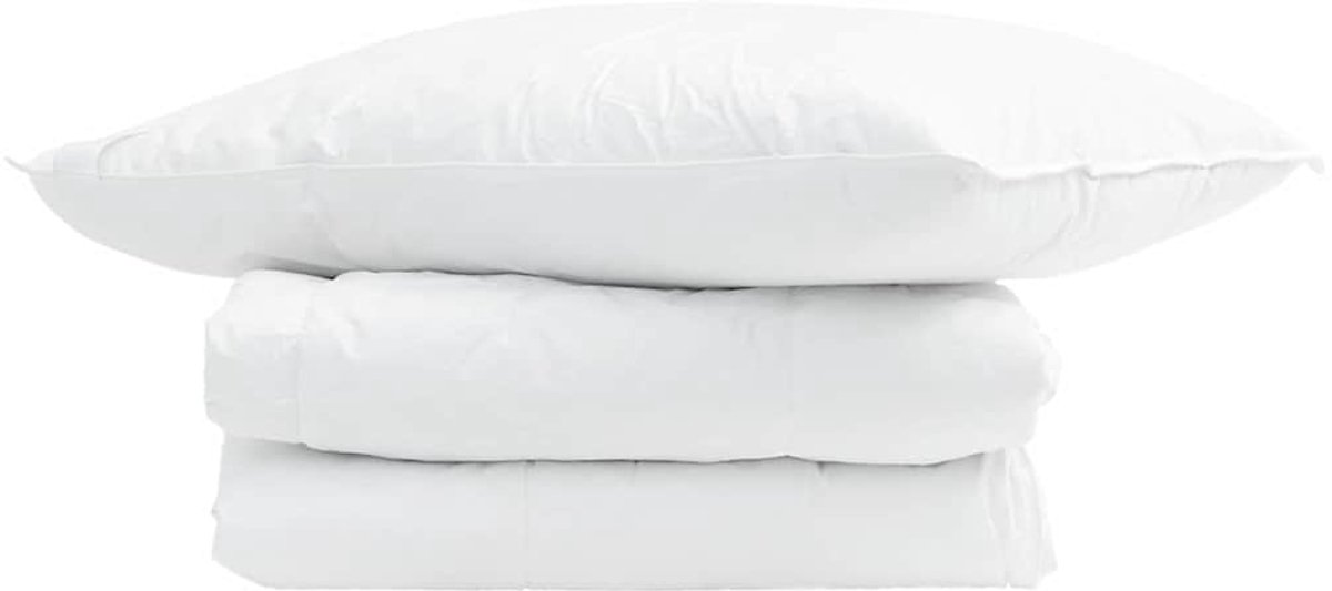 Zomer Dekbed met kussen 2 st | Beddengoed Wit Donsveertjes