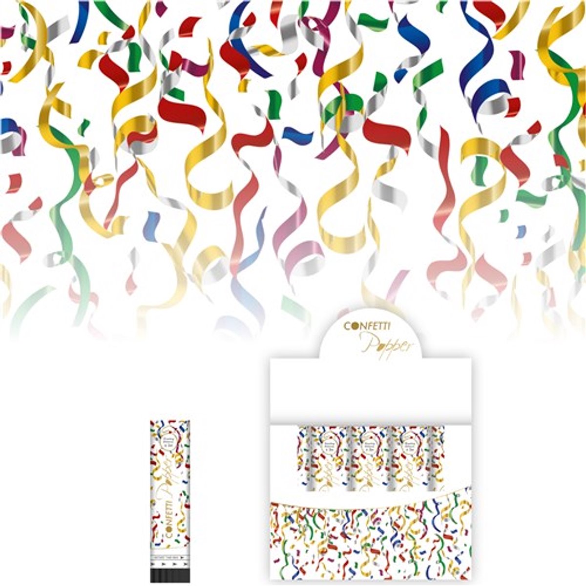 Confetti kanon multi 20cm