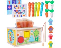Houten 6-in-1 Activiteitenkubus voor Baby