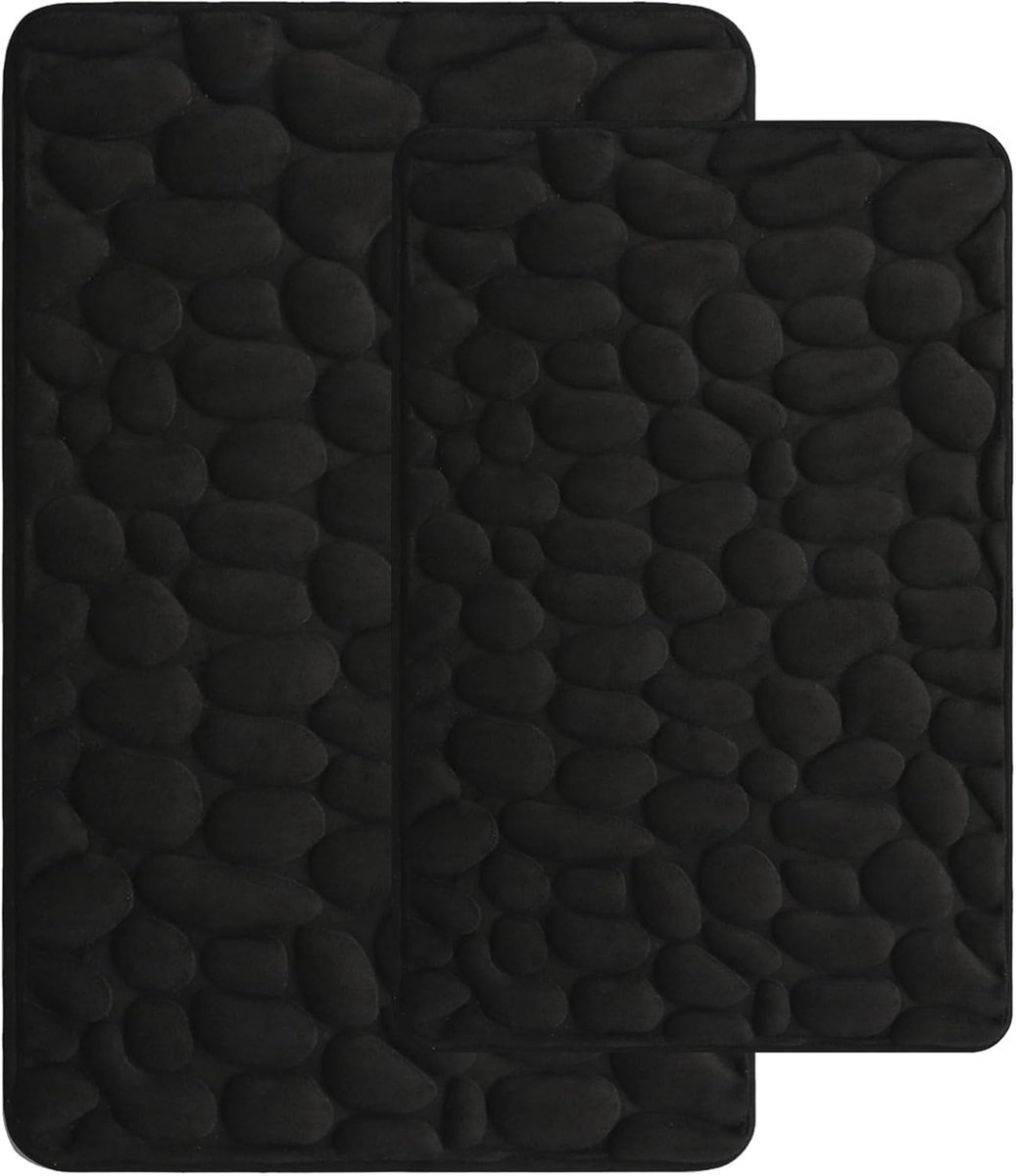 Stunq® Comfortabele Luxe Badmat Set van Geheugenschuim voor Optimale Badkamervloerervaring