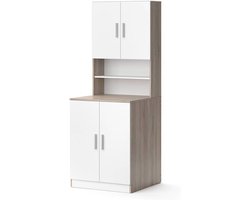 Hoog Smal Badmeubel Kast Boven Wasmachine Opslagruimtebadkamerkast