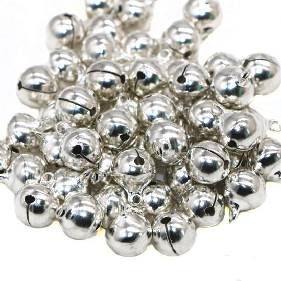 220x Metalen belletjes mix gekleurd 10-14 mm met oog hobby/knutsel benodigdheden | - de 220x Metalen belletjes mix gekleurd 10-14 mm met oog hobby/knutsel benodigdheden | - de