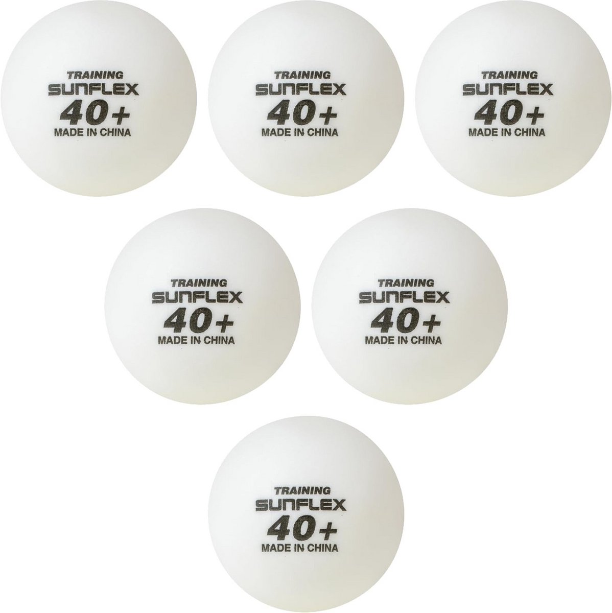 Tafeltennisballen - Trainingsballen - Wedstrijden Spelen - Plastic 40+ - 6 Stuks - Wit