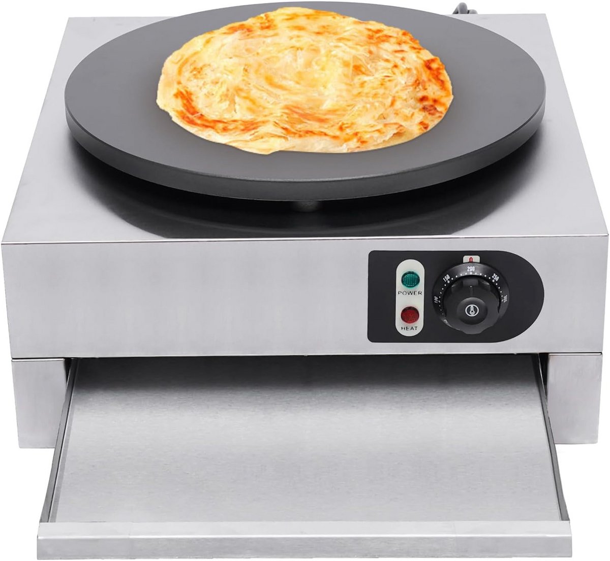 Professionele Elektrische Pannenkoekenmaker Crêpesmachine 40 cm met Thermostaat