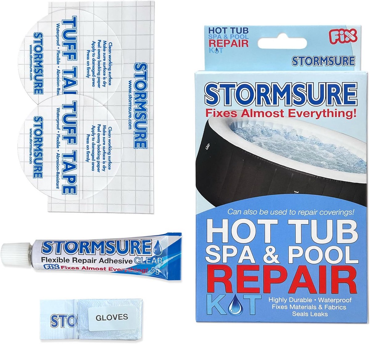 Reparatieset - Lekken Repareren - Waterdicht Maken - Snelle Oplossing - 35 gram - Transparant