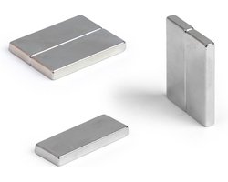2x Sterke SmCo Magneet Schijf 25x10x3mm Samarium Kobalt - Hoge Temperatuur Bestendig